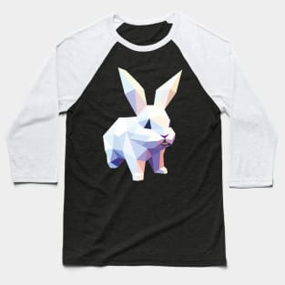 Vibrant Low Poly Rabbit: A Kaleidoscope of Colors Baseball T-Shirt